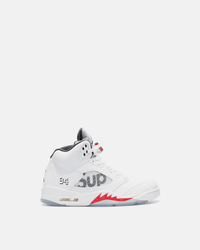 AIR JORDAN 5 x SUPREME “WHITE”